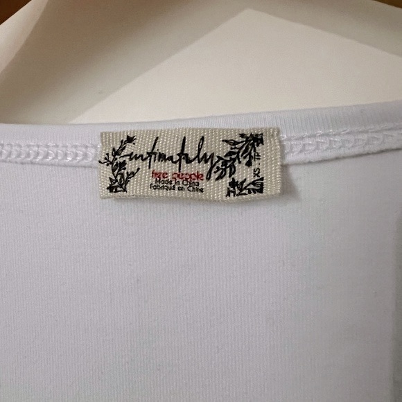 Free People Intimately - White Bodysuit - Thong - Square Neck - Short Sleeve XS - Picture 9 of 10